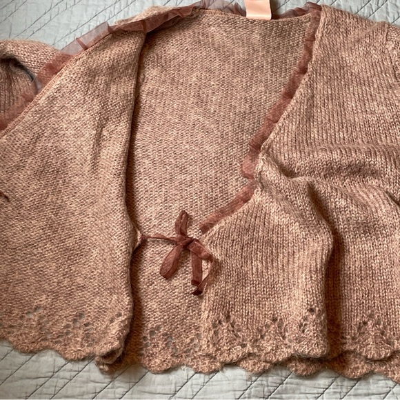 Velvet Heart Mauve Wrap Cardigan - Picture 7 of 11